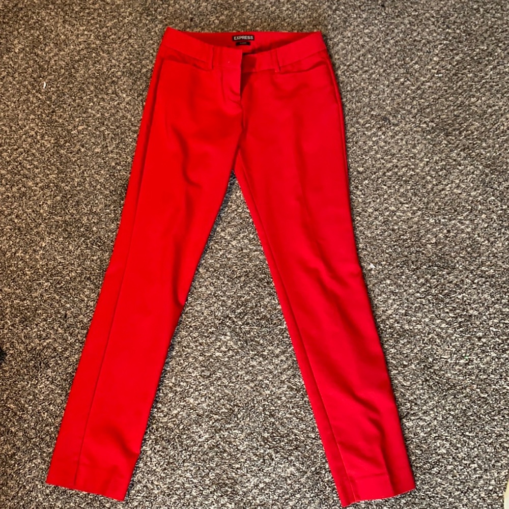 EXPRESS red columnist pant